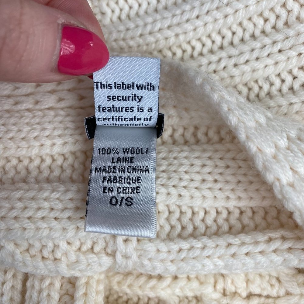 Diane Von Furstenberg Wool Infinity Scarf Ivory - Picture 4 of 6